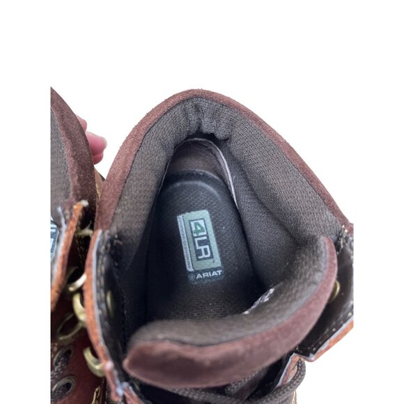 Ariat Womens Brown Leather Terrain Lace-Up Ankle Boots Size 8B SKU 9365 - Picture 10 of 16